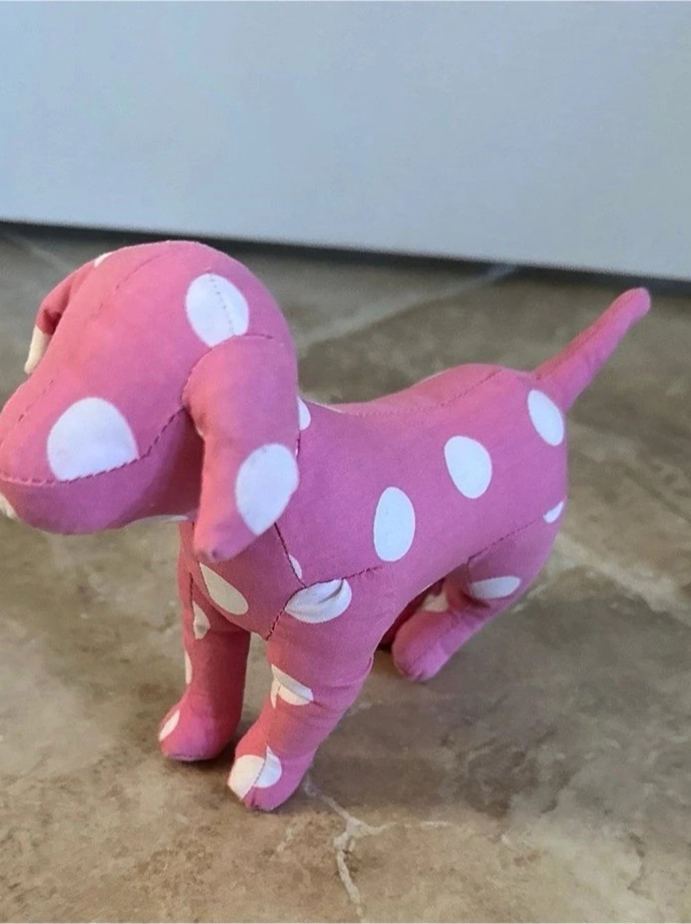 Victoria's Secret PINK Polka Dot Plush Stuffed Dog Toy